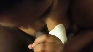 Chennai girl sucks dick and gets fuck in Tamil sex video