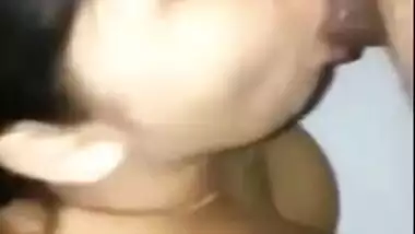 Busty gorgeous wife fucked doggy style by her husband