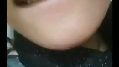 Young Bengali girl boobs pressing and fingering pussy