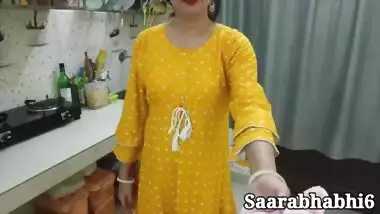 hot Indian stepmom got caught with condom before hard fuck in closeup in Hindi audio. HD sex video